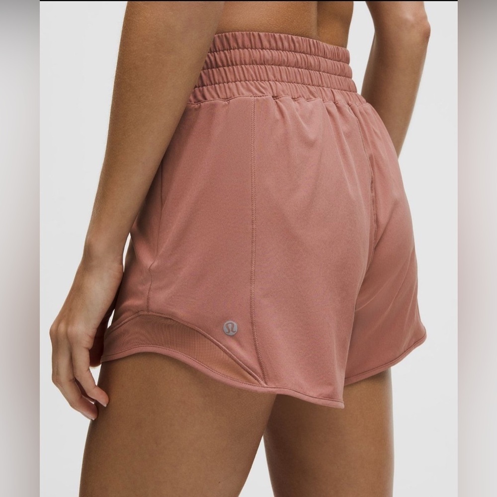 Lululemon Hotty Hot High Rise Shorts 2.5” Lined Red Clay